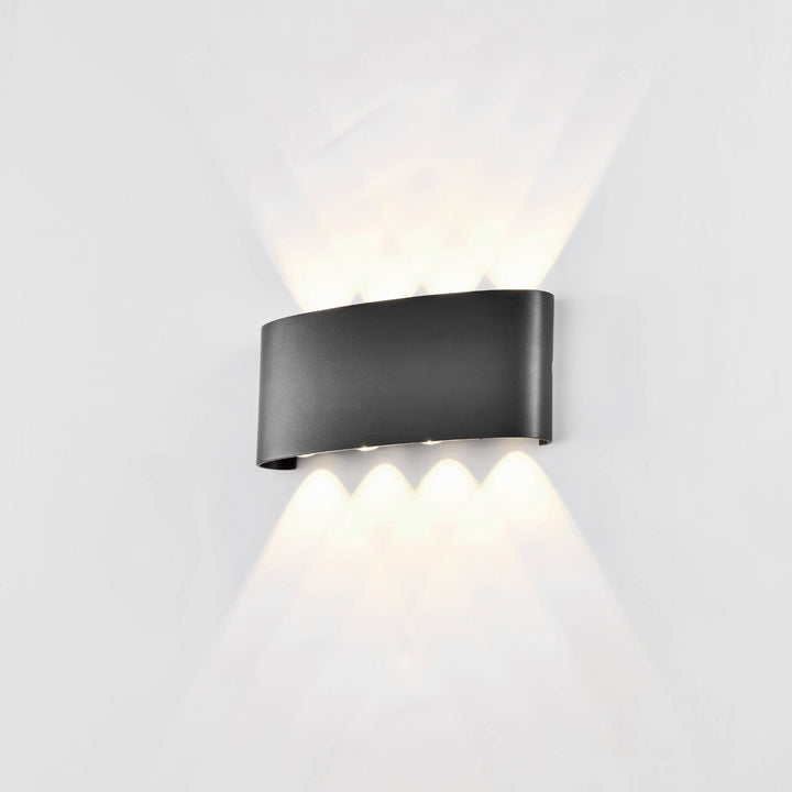 Mantra M7813 Arcs Outdoor Wall Lamp 8W LED Anthracite