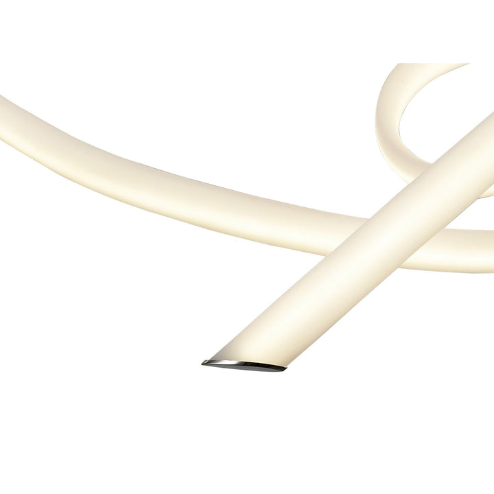 Mantra M6721 Armonia Semi Flush Medium Ribbons 60W LED Polished Chrome/Frosted Acrylic