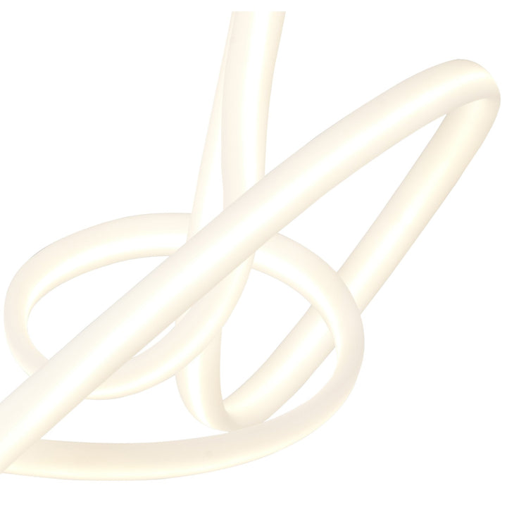 Mantra M6791 Armonia Semi Flush Medium Ribbons Dimmable 60W LED Titanium/Frosted Acrylic