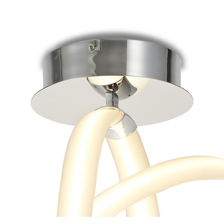 Mantra M6724 Armonia Semi Flush Vertical 40W LED Polished Chrome/Frosted Acrylic