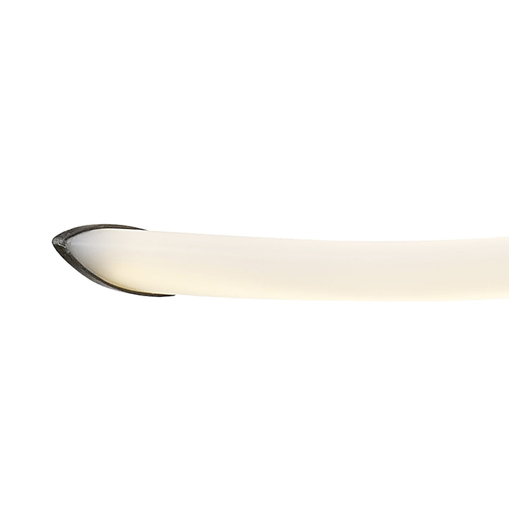 Mantra M6790 Armonia Semi Flush Large Ribbons Dimmable 60W LED Titanium/Frosted Acrylic