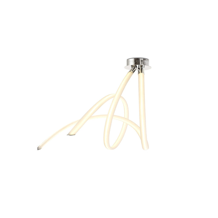 Mantra M6722 Armonia Semi Flush Spiral 60W LED Polished Chrome/Frosted Acrylic