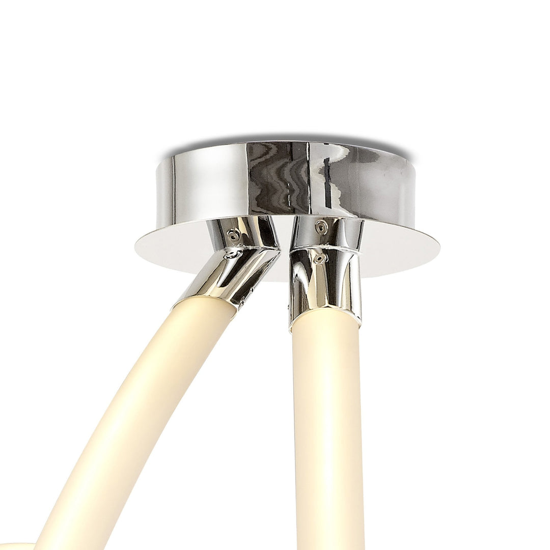 Mantra M6722 Armonia Semi Flush Spiral 60W LED Polished Chrome/Frosted Acrylic