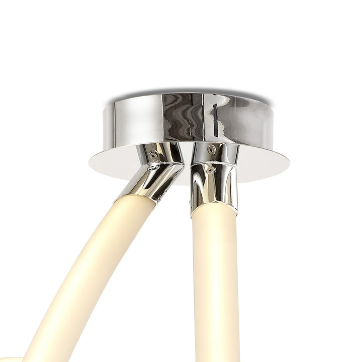 Mantra M6722 Armonia Semi Flush Spiral 60W LED Polished Chrome/Frosted Acrylic