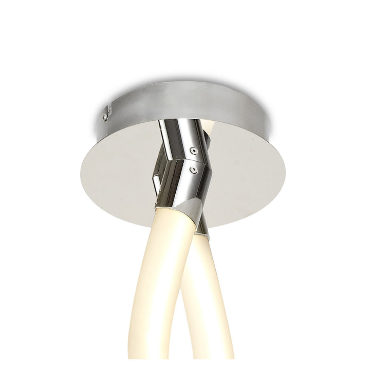 Mantra M6720 Armonia Semi Flush Large Ribbons 60W LED Polished Chrome/Frosted Acrylic