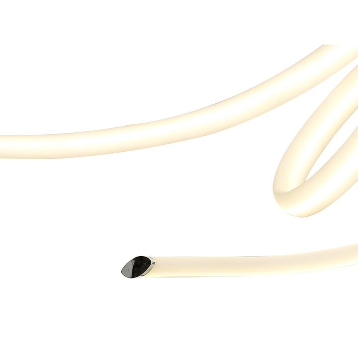 Mantra M6720 Armonia Semi Flush Large Ribbons 60W LED Polished Chrome/Frosted Acrylic