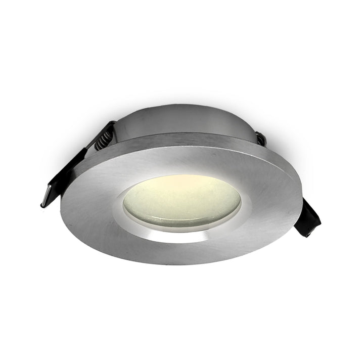 Mantra M6406 Atlantis Recessed Downlight 8.3cm Round Brushed Aluminium