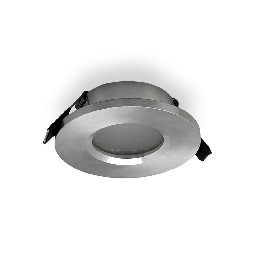 Mantra M6406 Atlantis Recessed Downlight 8.3cm Round Brushed Aluminium