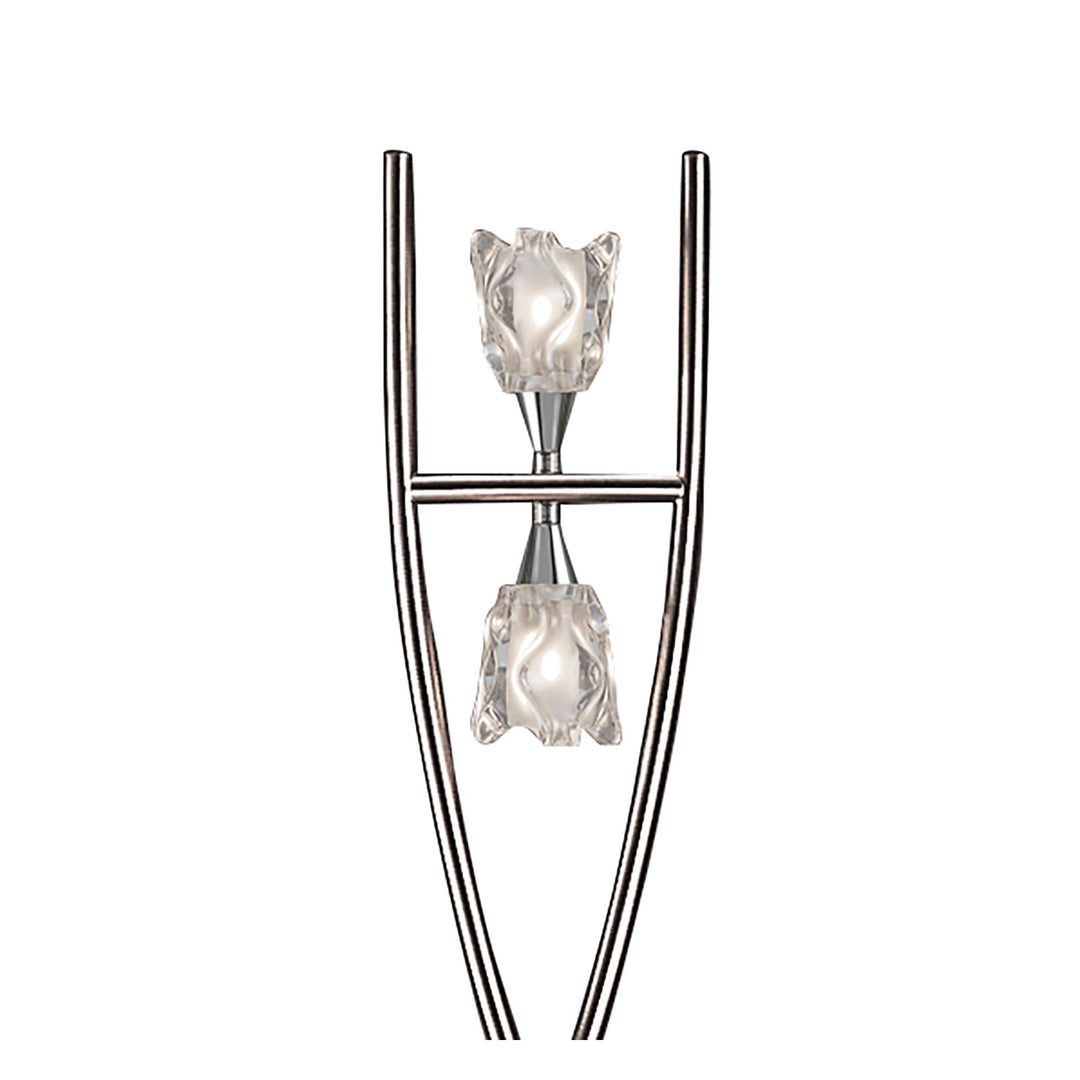 Mantra M0583 Amel Floor Lamp 2 Light G9 Polished Chrome