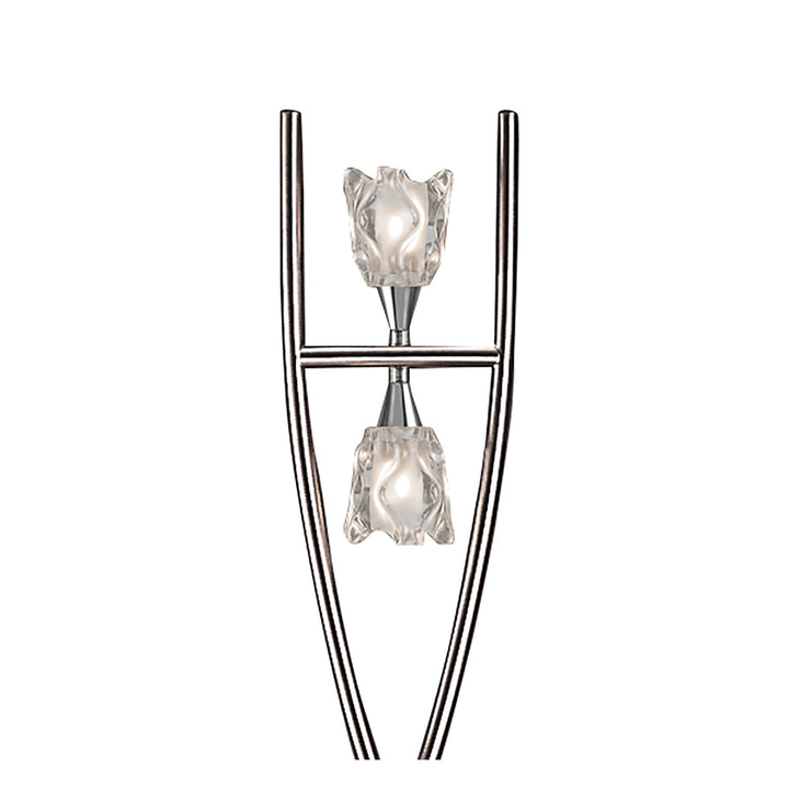 Mantra M0583 Amel Floor Lamp 2 Light G9 Polished Chrome
