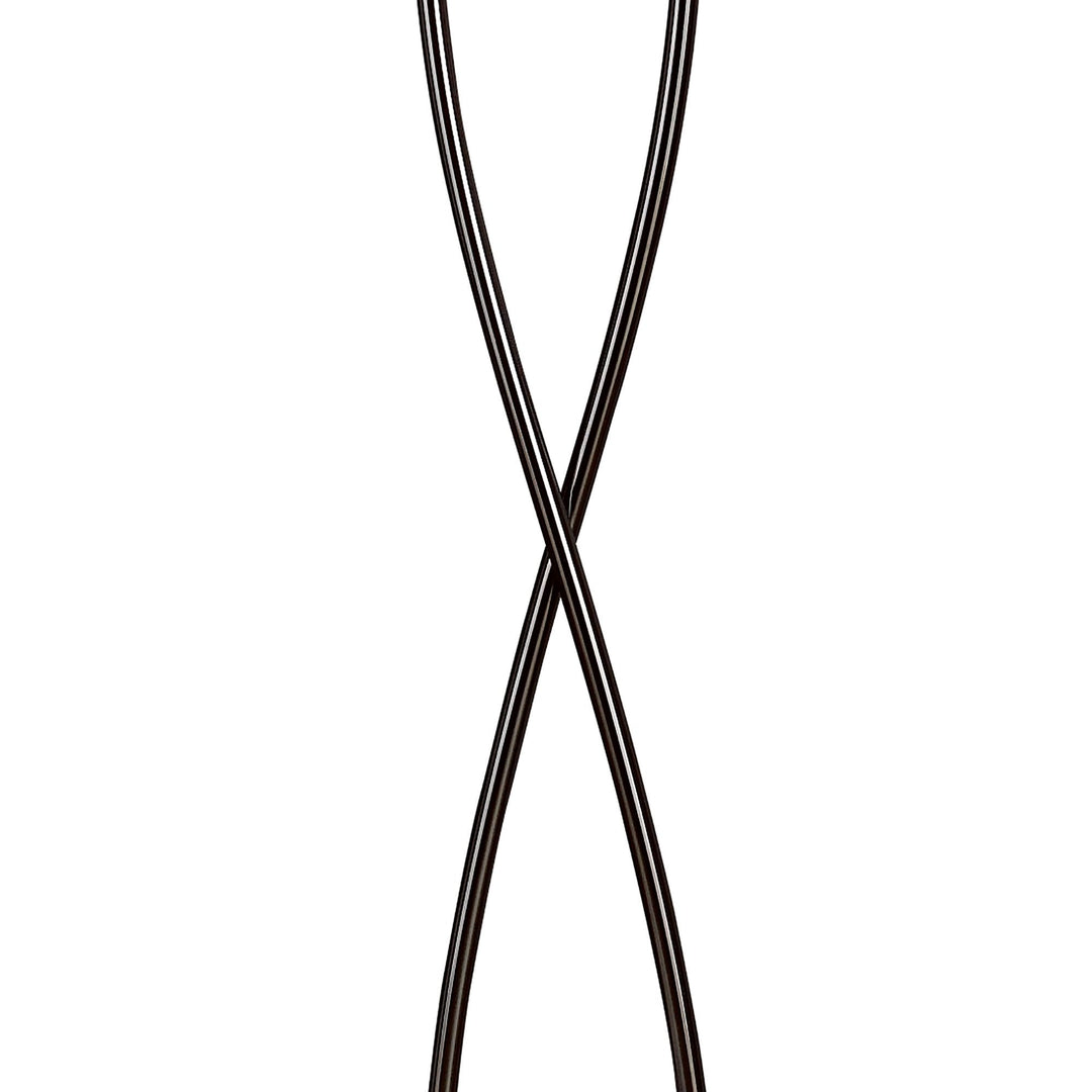 Mantra M0583BC Amel Floor Lamp 2 Light G9 Black Chrome