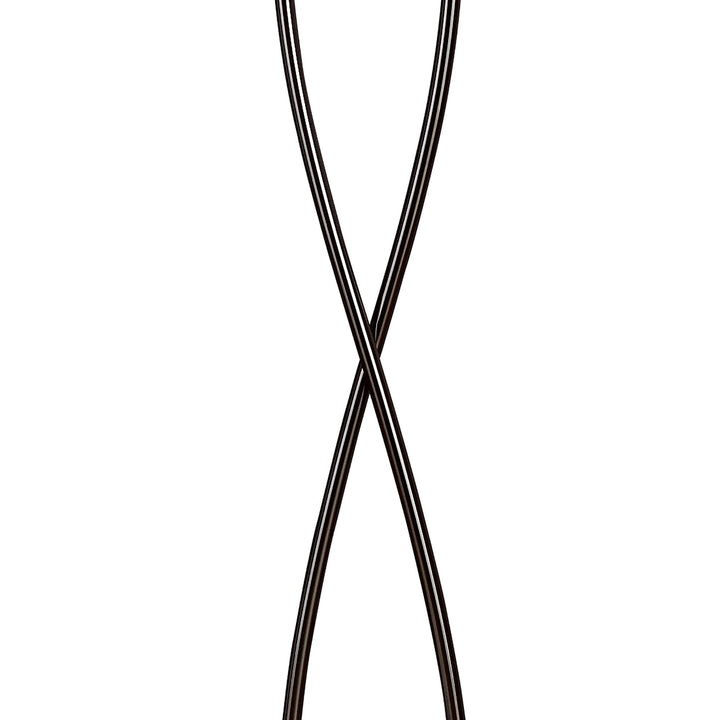 Mantra M0583BC Amel Floor Lamp 2 Light G9 Black Chrome