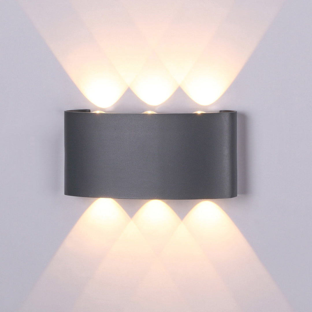 Mantra M6540 Arcs Wall Lamp LED IP54 Anthracite