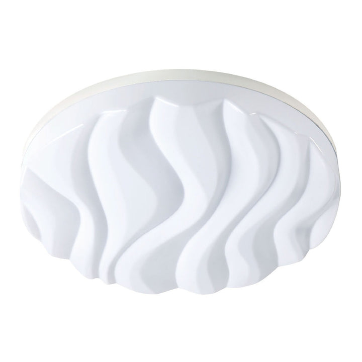 Mantra M5040 Arena Ceiling/Wall Light Large Round LED IP44 Matt White White Acrylic