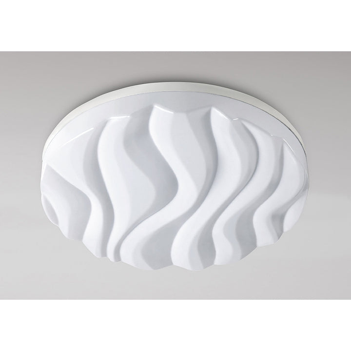 Mantra M5040 Arena Ceiling/Wall Light Large Round LED IP44 Matt White White Acrylic