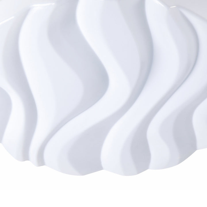 Mantra M5040 Arena Ceiling/Wall Light Large Round LED IP44 Matt White White Acrylic