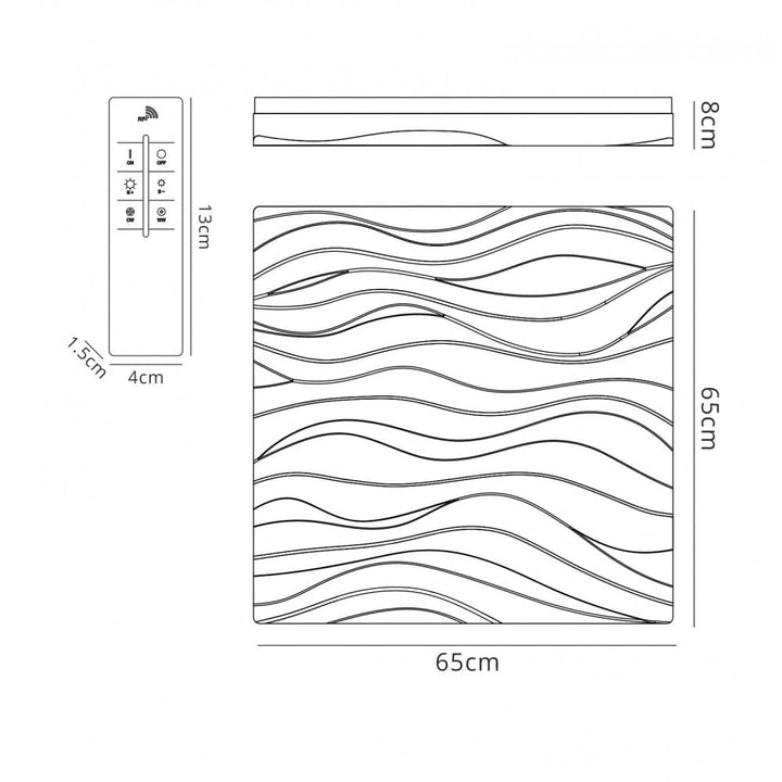 Mantra M5043R Arena Ceiling Light/Wall Light Large Square LED IP44 White
