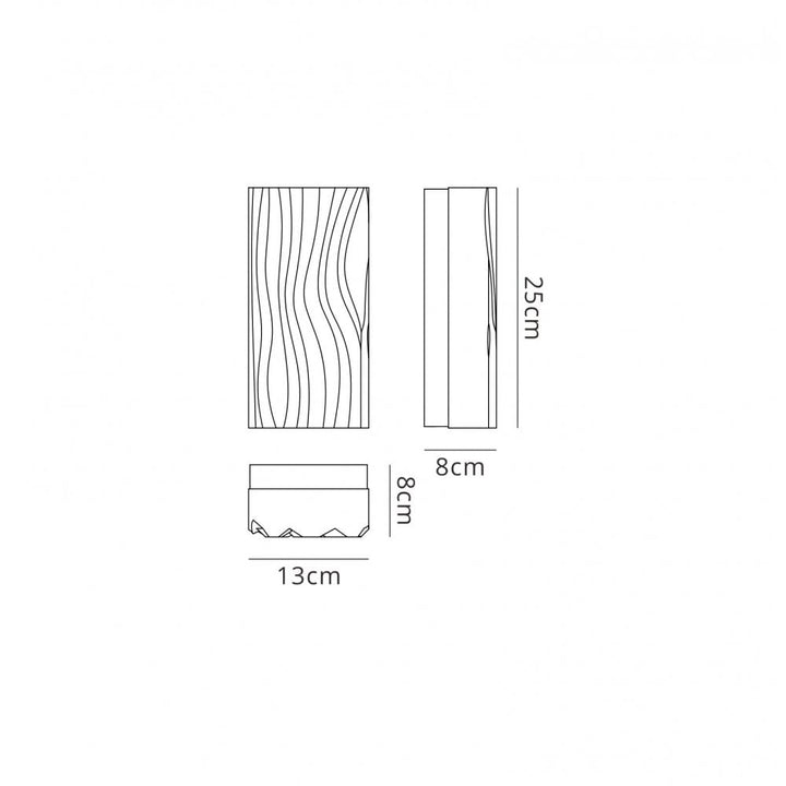 Mantra M5047 Arena Wall Lamp LED White IP44 Polished Chrome White Acrylic