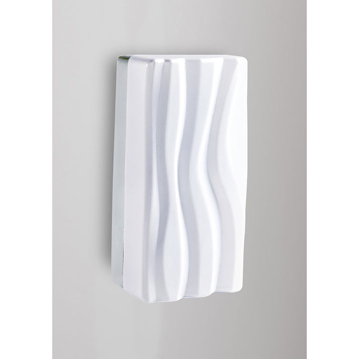 Mantra M5047 Arena Wall Lamp LED White IP44 Polished Chrome White Acrylic