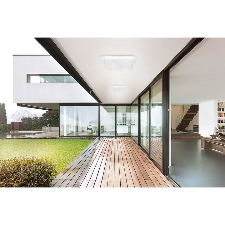 Mantra M5047 Arena Wall Lamp LED White IP44 Polished Chrome White Acrylic