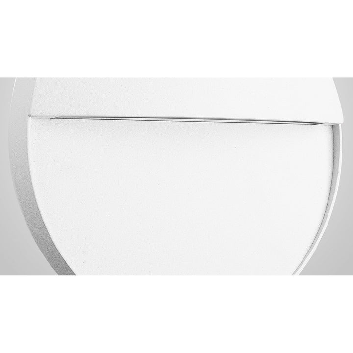 Mantra M7018 Baker Outdoor Wall Lamp Large Round 6W LED Sand White