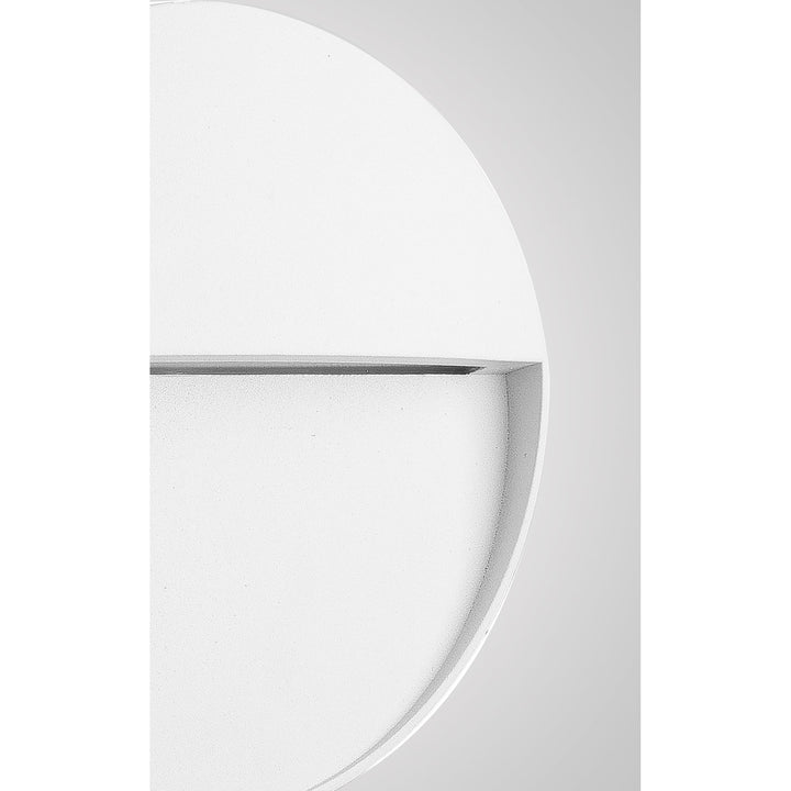 Mantra M7014 Baker Outdoor Wall Lamp Small Round 3W LED Sand White