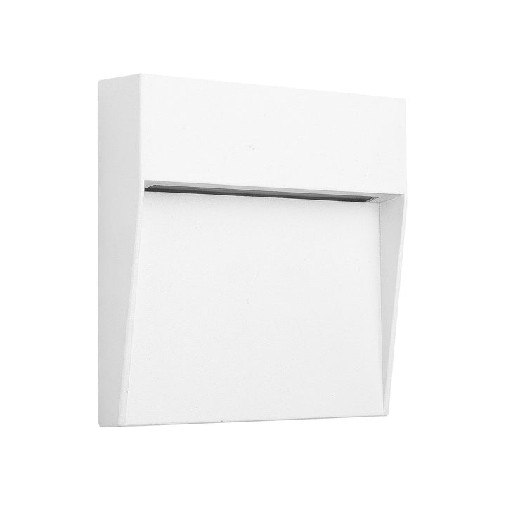 Mantra M7012 Baker Outdoor Wall Lamp Small Square 3W LED Sand White