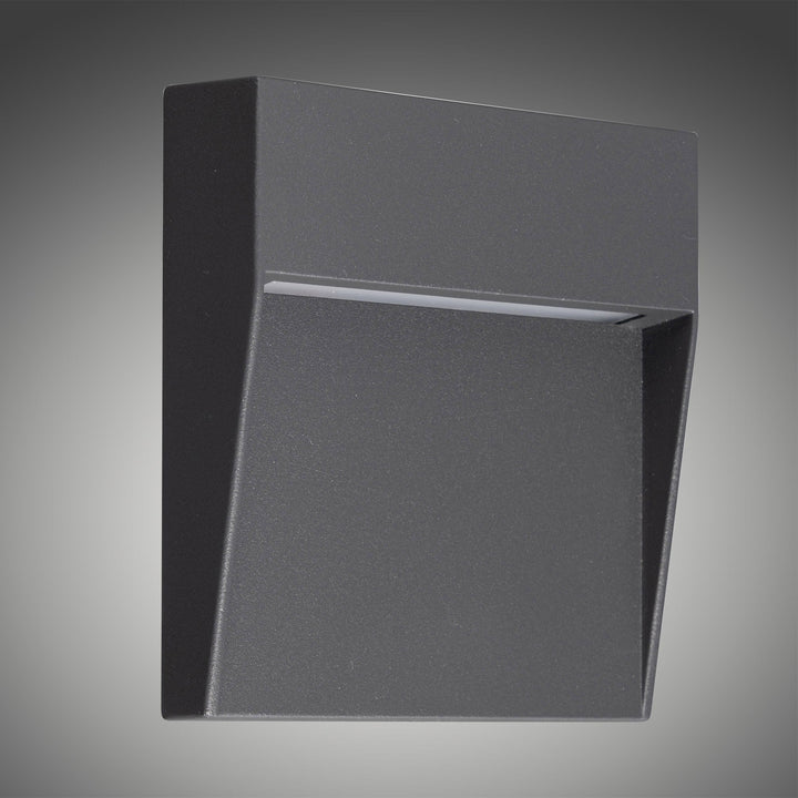 Mantra M7011 Baker Outdoor Wall Lamp Small Square 3W LED Anthracite