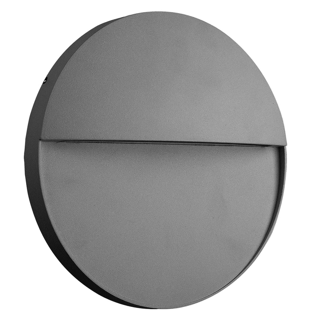 Mantra M7017 Baker Outdoor Wall Lamp Large Round 6W LED Anthracite
