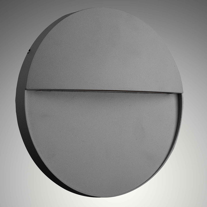 Mantra M7017 Baker Outdoor Wall Lamp Large Round 6W LED Anthracite