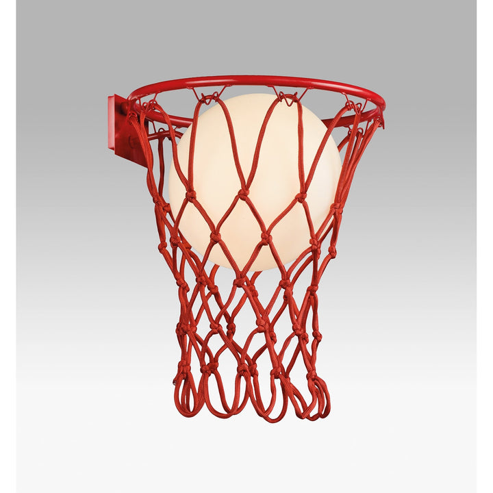 Mantra M7244 Basketball Wall Lamp 1 Light Matt Red