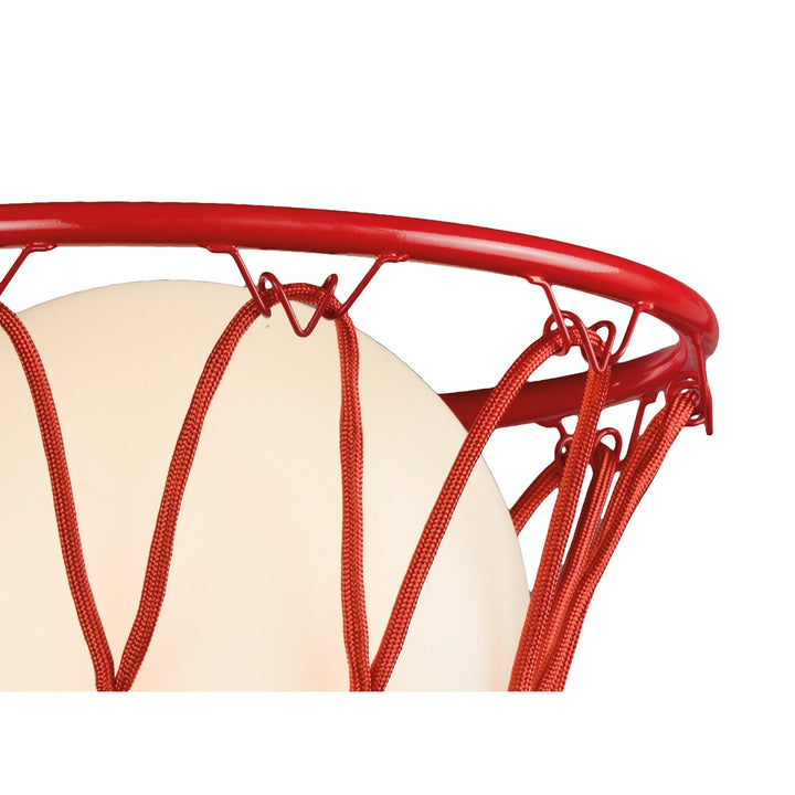 Mantra M7244 Basketball Wall Lamp 1 Light Matt Red