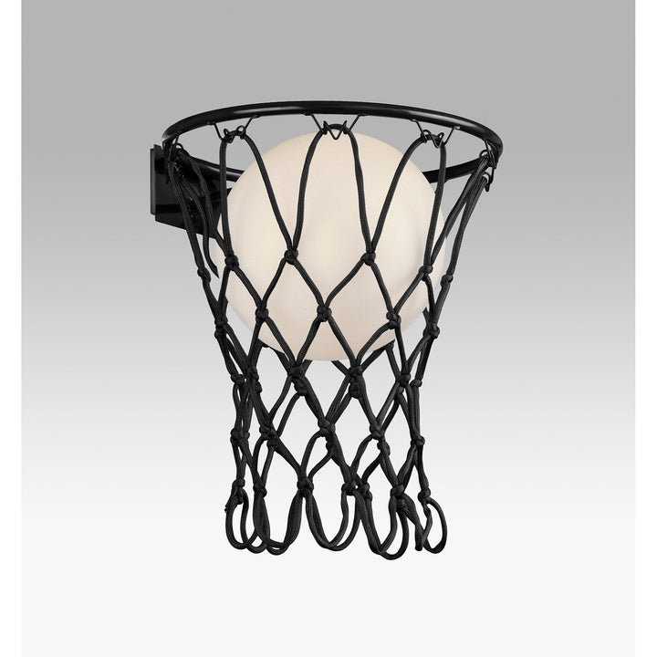 Mantra M7243 Basketball Wall Lamp 1 Light Matt Black