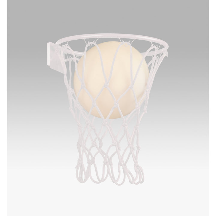 Mantra M7242 Basketball Wall Lamp 1 Light Matt White
