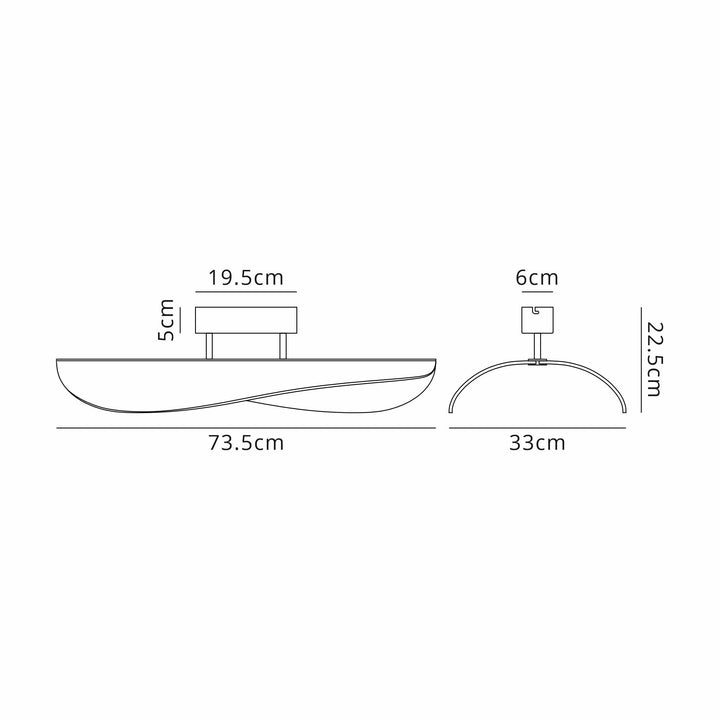Mantra M7835 Bianca Ceiling 40W LED White Acrylic