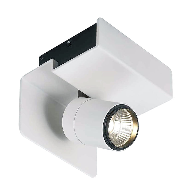 Mantra M5718 Bocaray Surface Mounted Spot / Wall Light 1 x 7W LED Matt White / Black