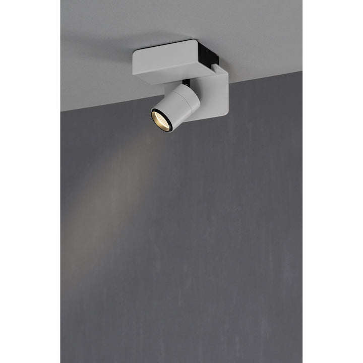 Mantra M5718 Bocaray Surface Mounted Spot / Wall Light 1 x 7W LED Matt White / Black