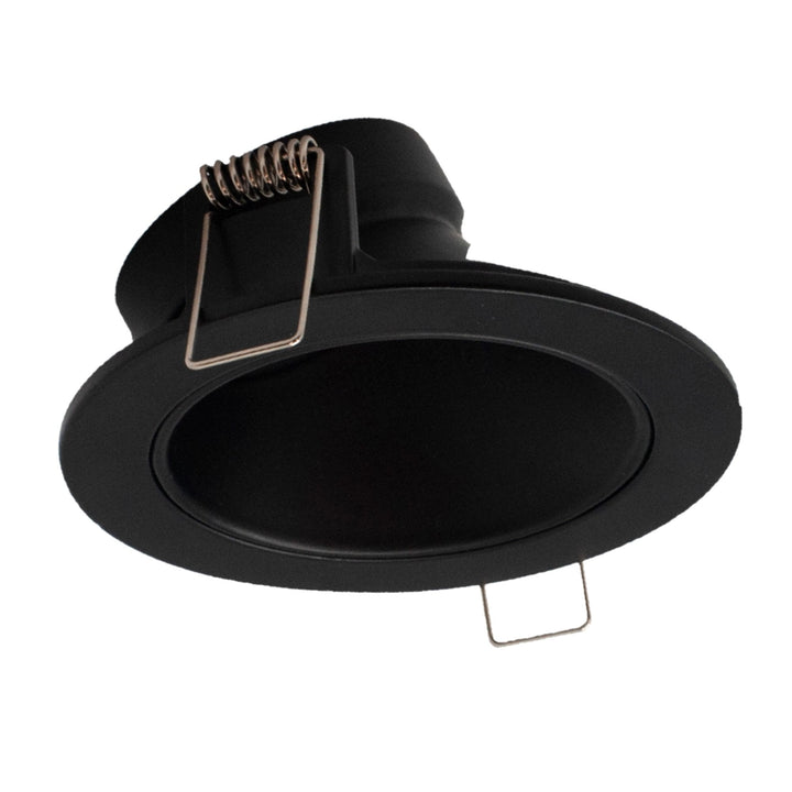 Mantra M6901 Brandon Recessed Downlight Round 1 Light Matt Black