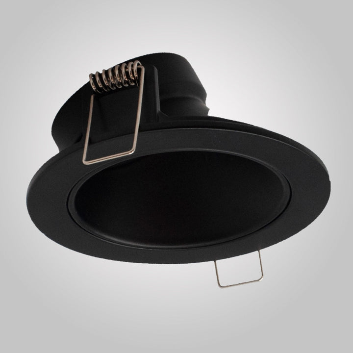 Mantra M6901 Brandon Recessed Downlight Round 1 Light Matt Black