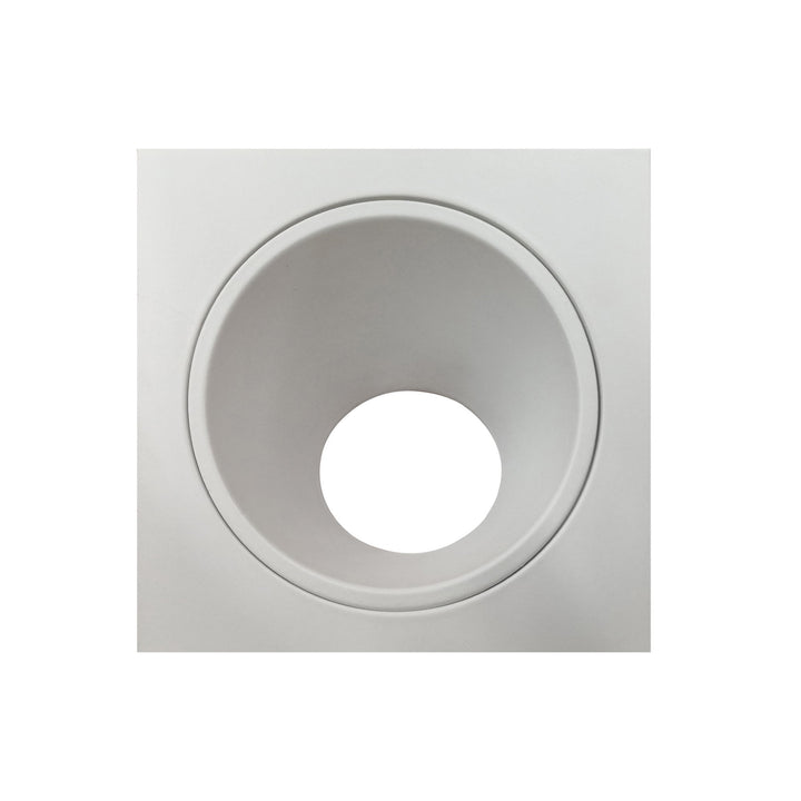 Mantra M6902 Brandon Recessed Downlight Square 1 Light Matt White