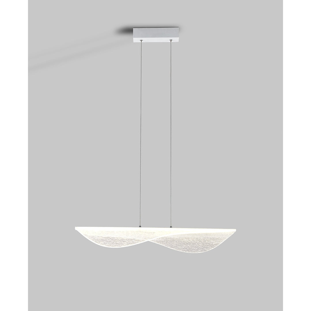Mantra M8210 Bianca Pendant Dimmable 40W LED White Acrylic
