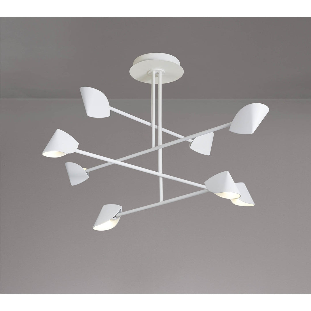 Mantra M7570 Capuccina 8 Light Fixed Pendant 61.5W LED White