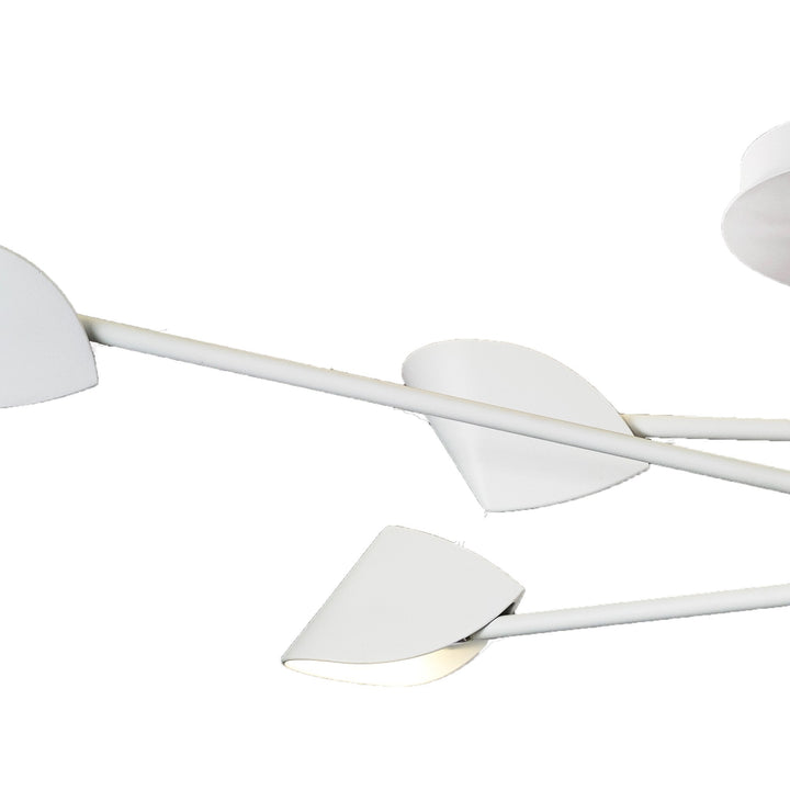 Mantra M7572 Capuccina Large 6 Light Semi Flush 45W LED White