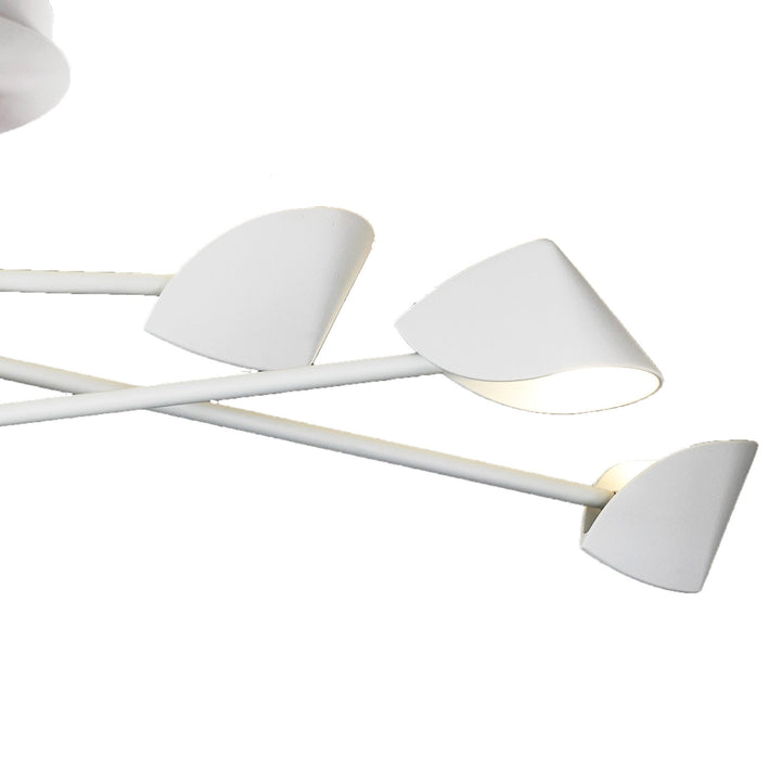Mantra M7572 Capuccina Large 6 Light Semi Flush 45W LED White