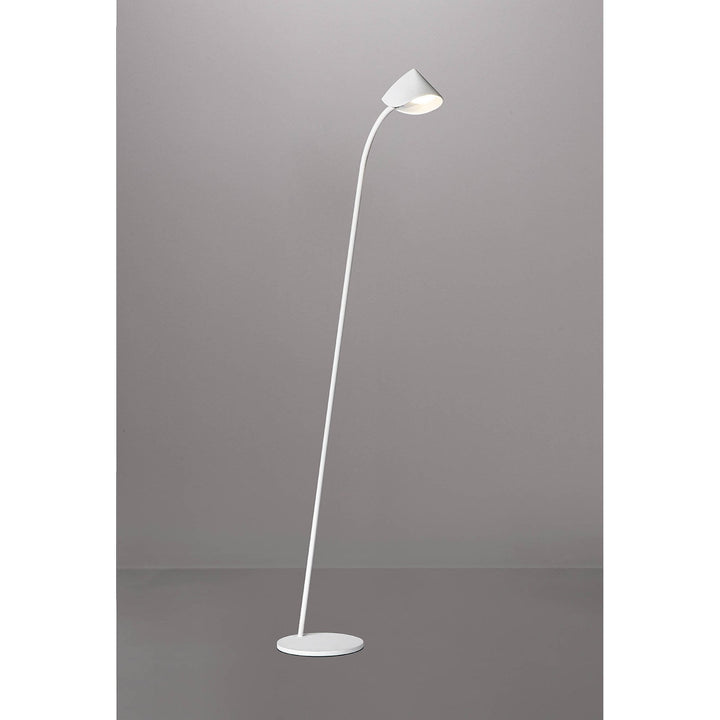 Mantra M7577 Capuccina 1 Light Floor Lamp 8.5W LED White