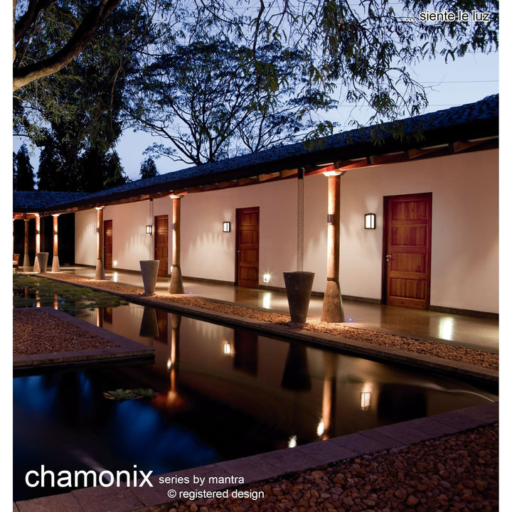 Mantra M7061 Chamonix Outdoor Square Ceiling/Wall Light 9W LED White