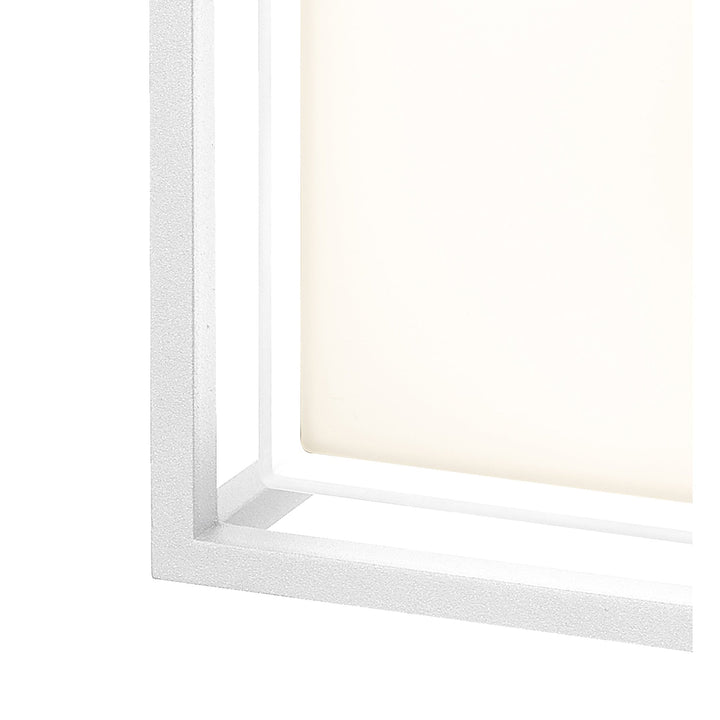 Mantra M7061 Chamonix Outdoor Square Ceiling/Wall Light 9W LED White