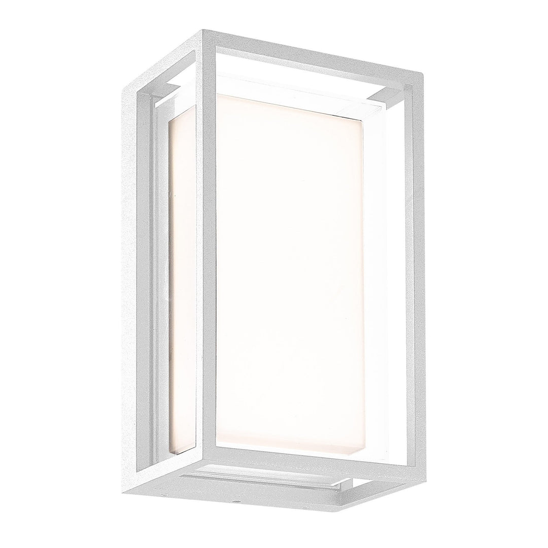 Mantra M7063 Chamonix Outdoor Rectangular Ceiling/Wall Light 9W LED White