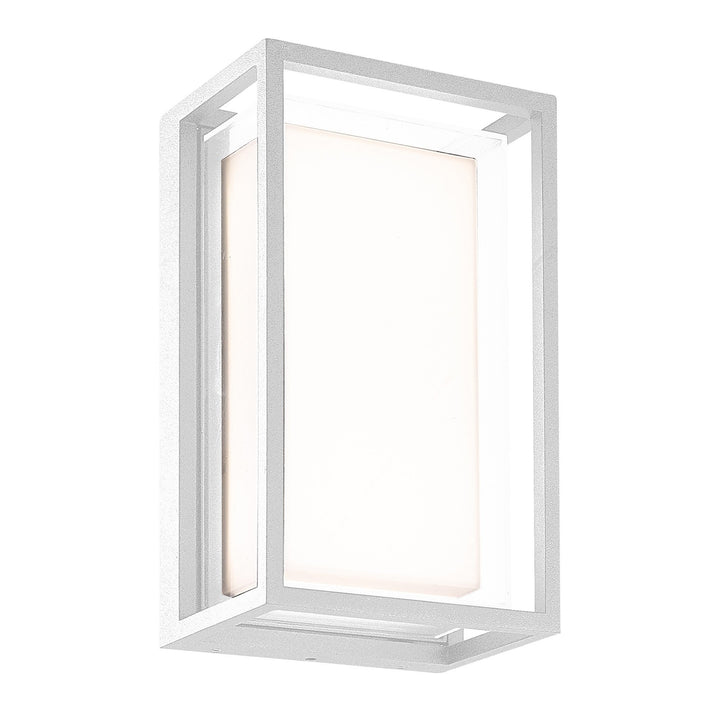 Mantra M7063 Chamonix Outdoor Rectangular Ceiling/Wall Light 9W LED White