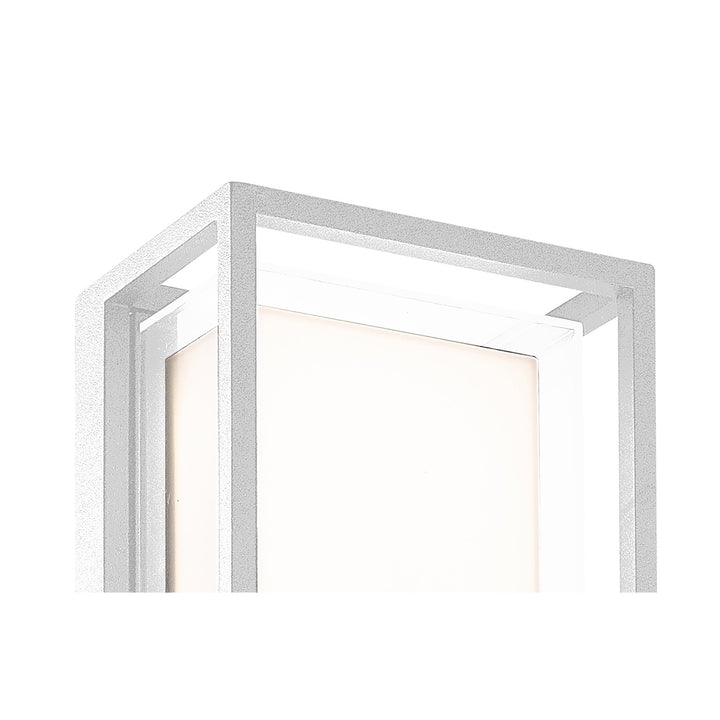 Mantra M7063 Chamonix Outdoor Rectangular Ceiling/Wall Light 9W LED White